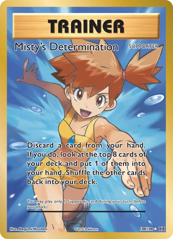 Misty's Determination, Pokémon card