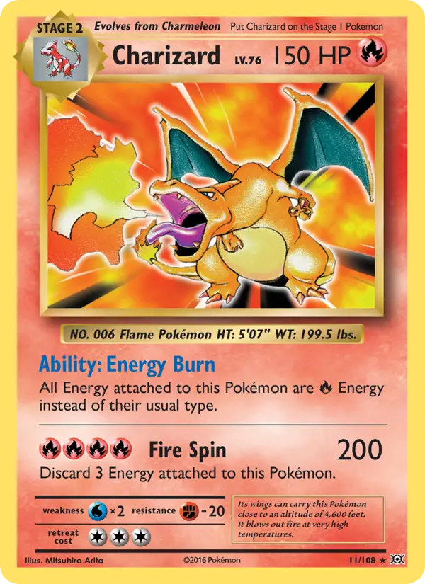 Charizard, Pokémon card