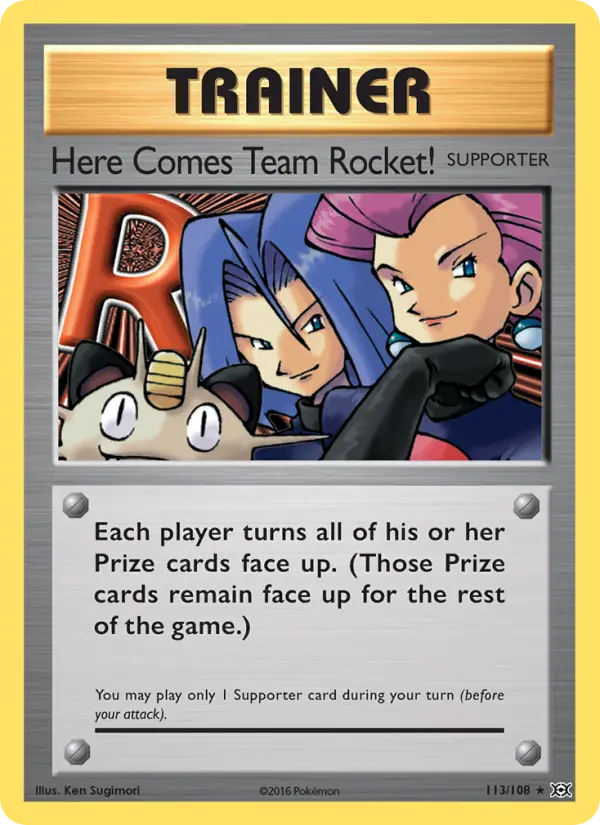 Here Comes Team Rocket!, Pokémon card