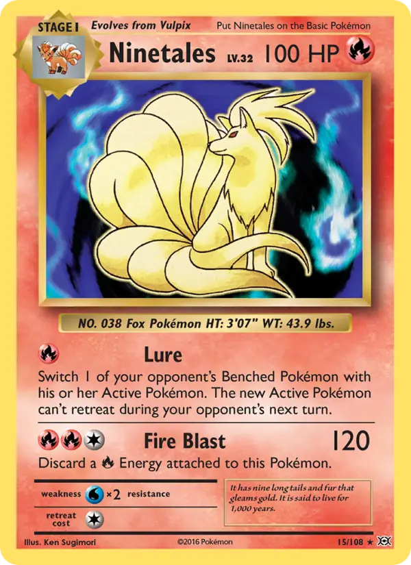 Ninetales, Pokémon card