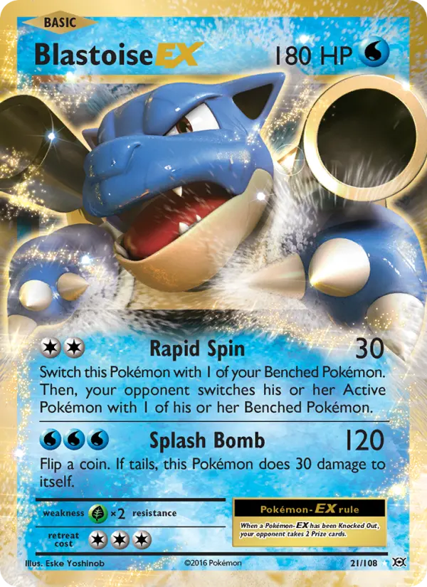 Blastoise EX, Pokémon card