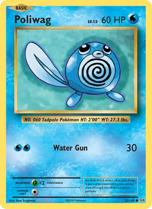 Poliwag, Pokémon card