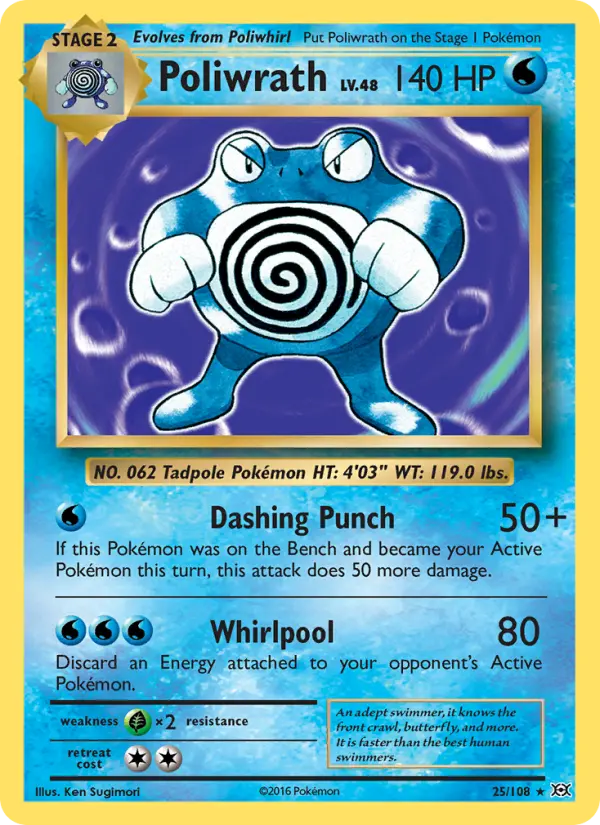 Poliwrath, Pokémon card