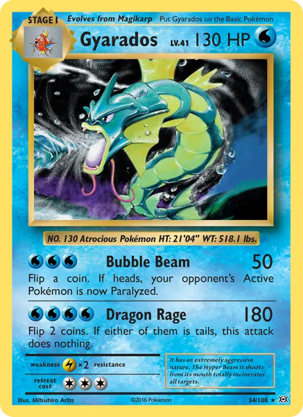 Gyarados, Pokémon card