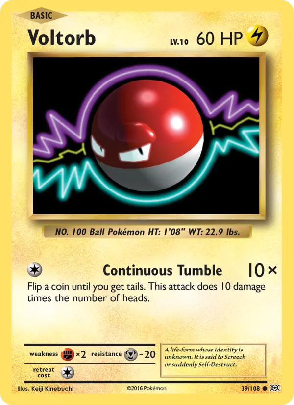 Voltorb, Pokémon card