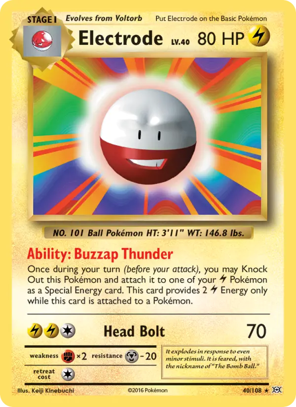 Electrode, Pokémon card