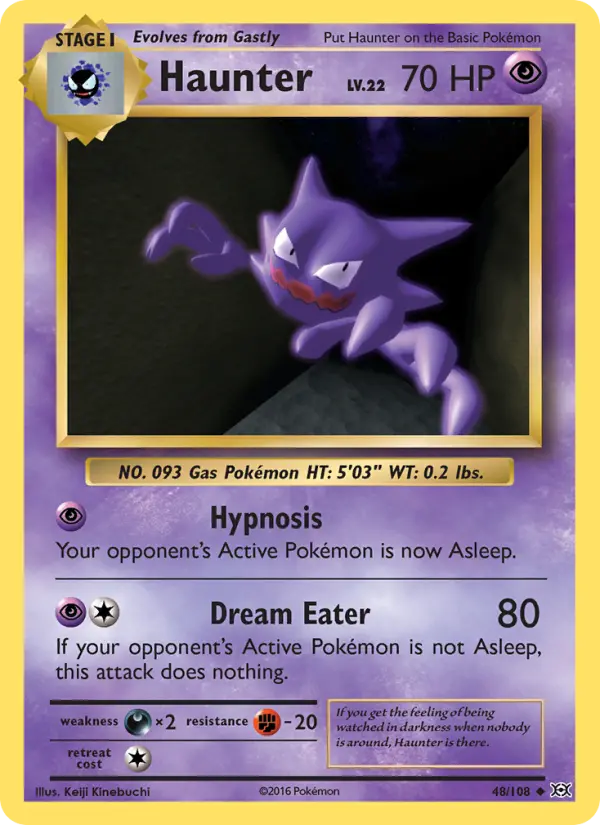 Haunter, Pokémon card