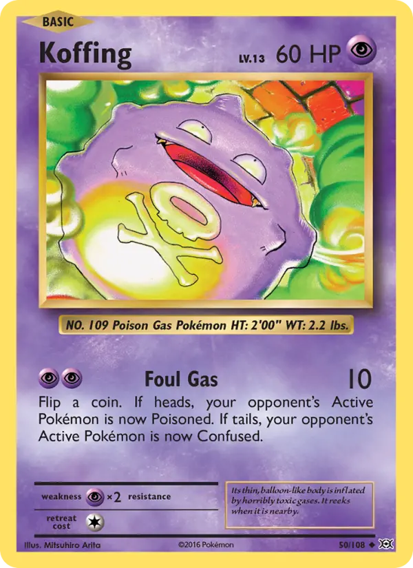 Koffing, Pokémon card