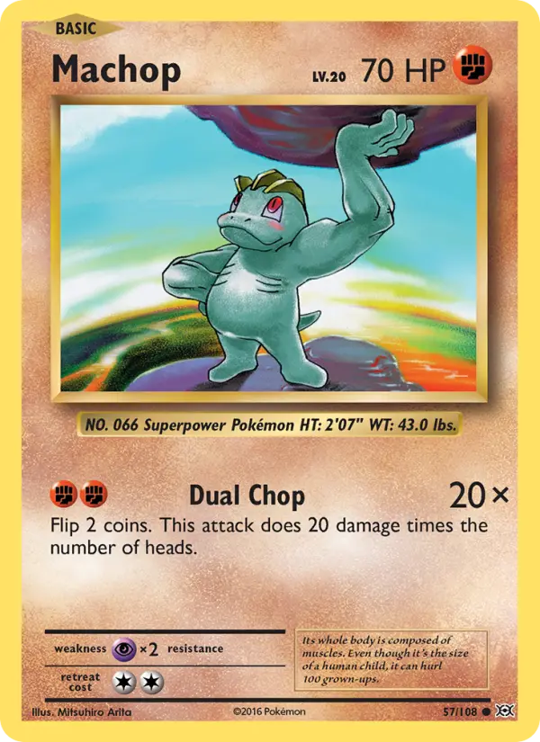 Machop, Pokémon card