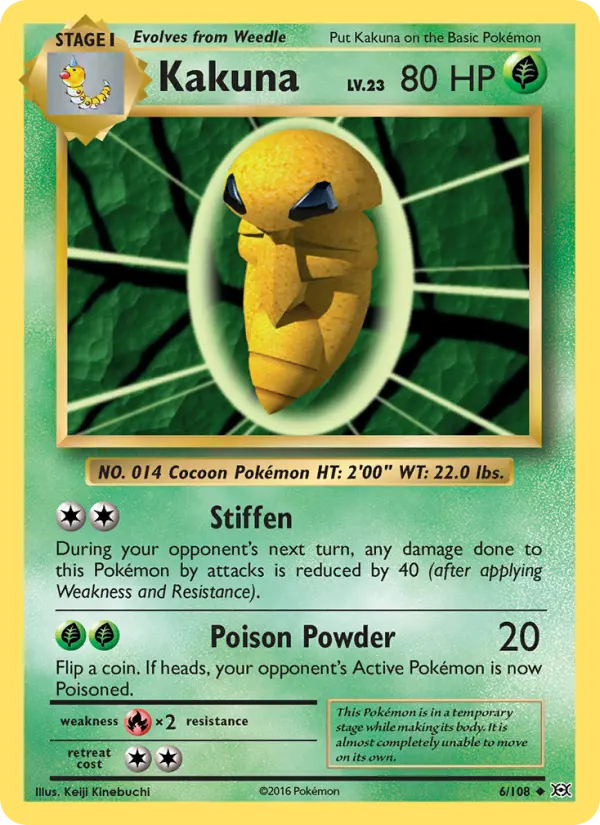 Kakuna, Pokémon card