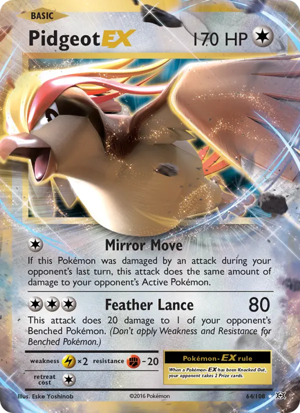 Pidgeot EX, Pokémon card