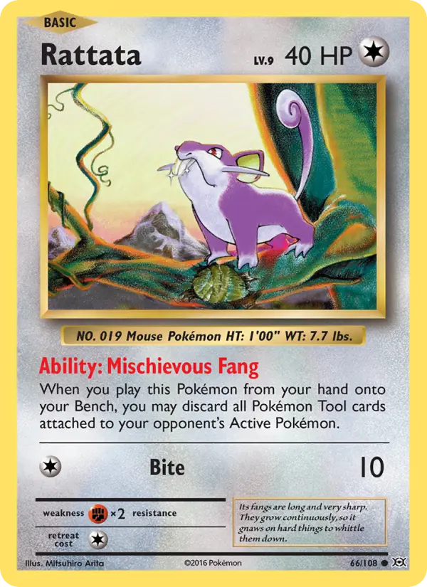 Rattata, Pokémon card