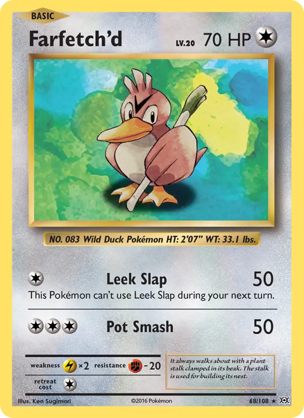 Farfetch'd, Pokémon card