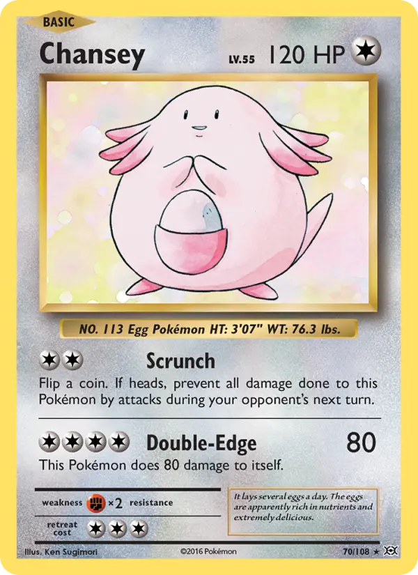 Chansey, Pokémon card