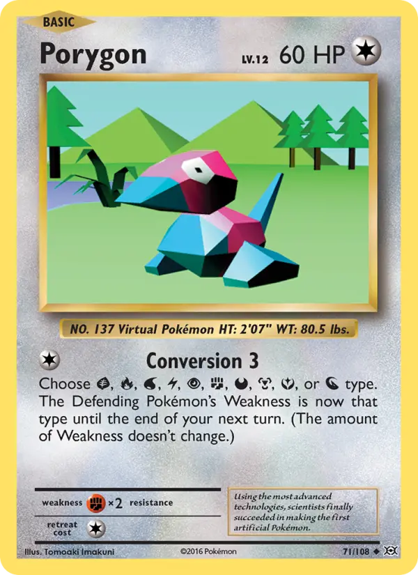 Porygon, Pokémon card