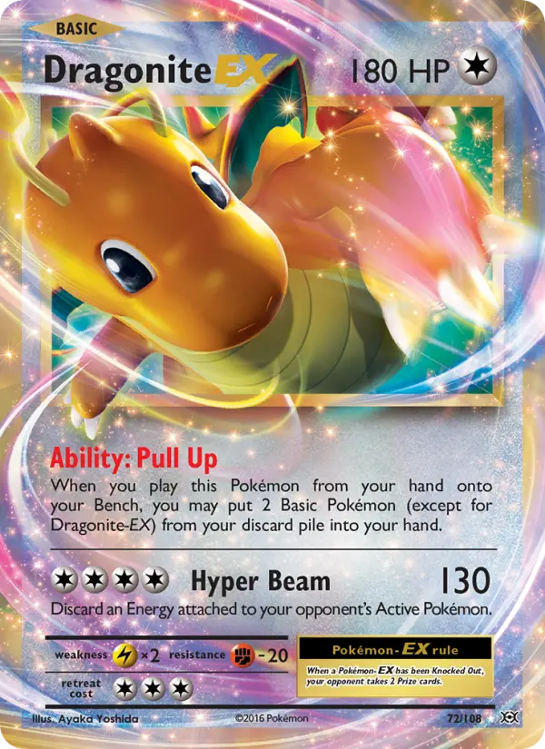 Dragonite EX, Pokémon card
