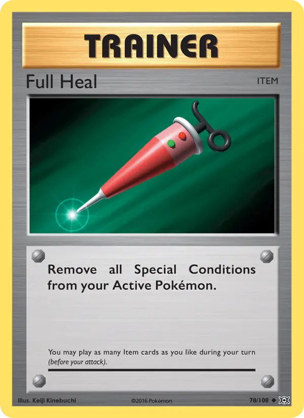 Full Heal, Pokémon card
