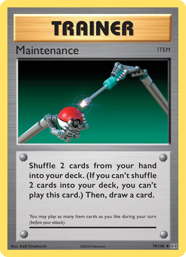 Maintenance, Pokémon card