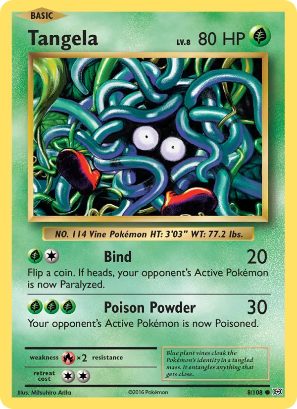 Tangela, Pokémon card