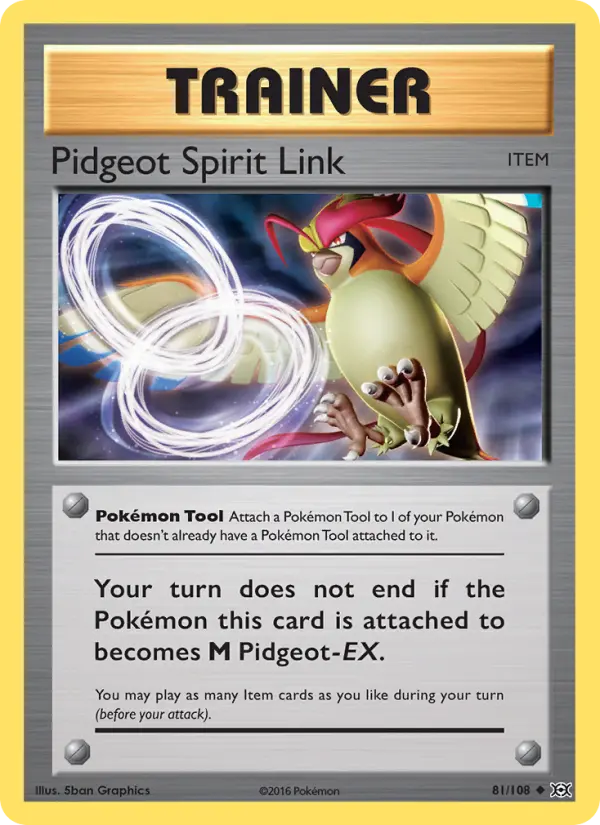 Pidgeot Spirit Link, Pokémon card