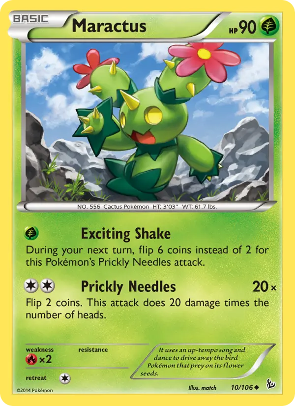Maractus, Pokémon card