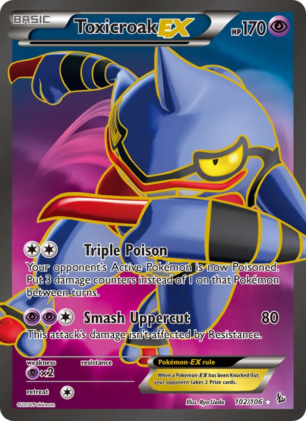 Toxicroak EX, Pokémon card