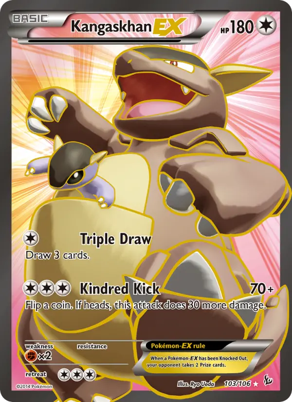 Kangaskhan EX, Pokémon card
