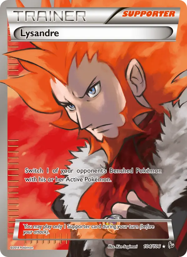 Lysandre, Pokémon card