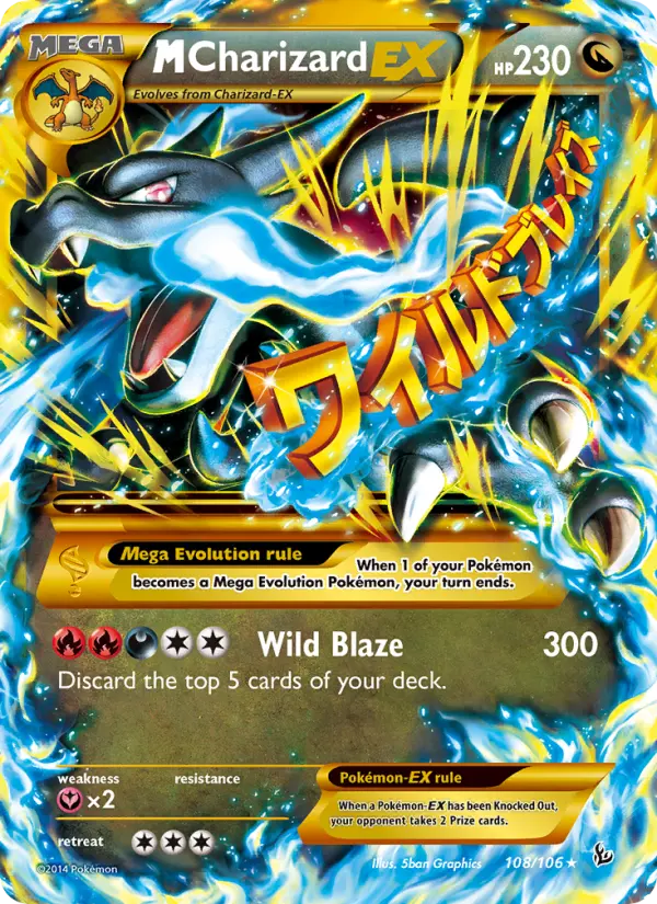 M Charizard EX, Pokémon card