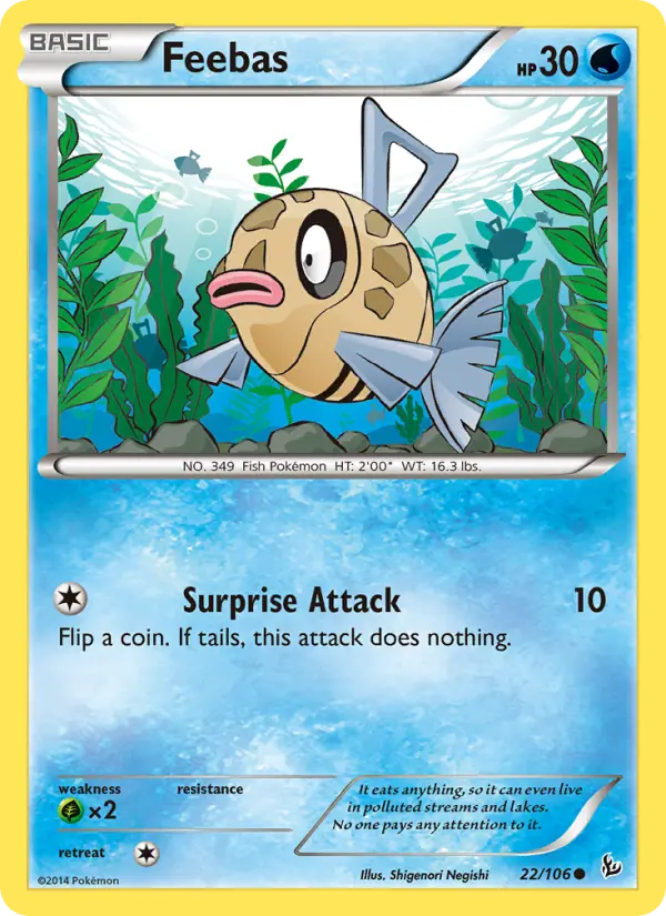 Feebas, Pokémon card