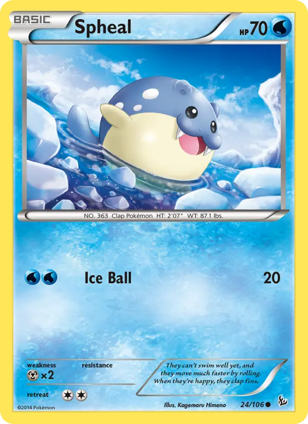Spheal, Pokémon card