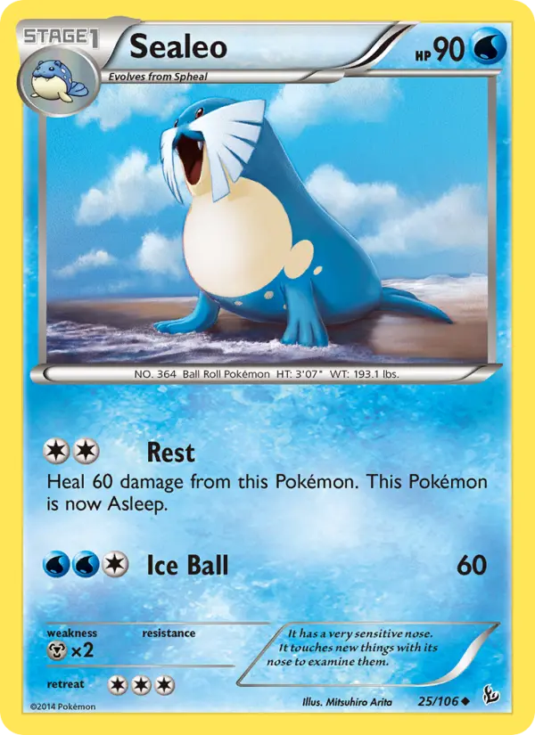 Sealeo, Pokémon card