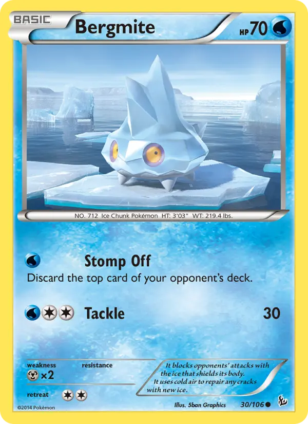 Bergmite, Pokémon card