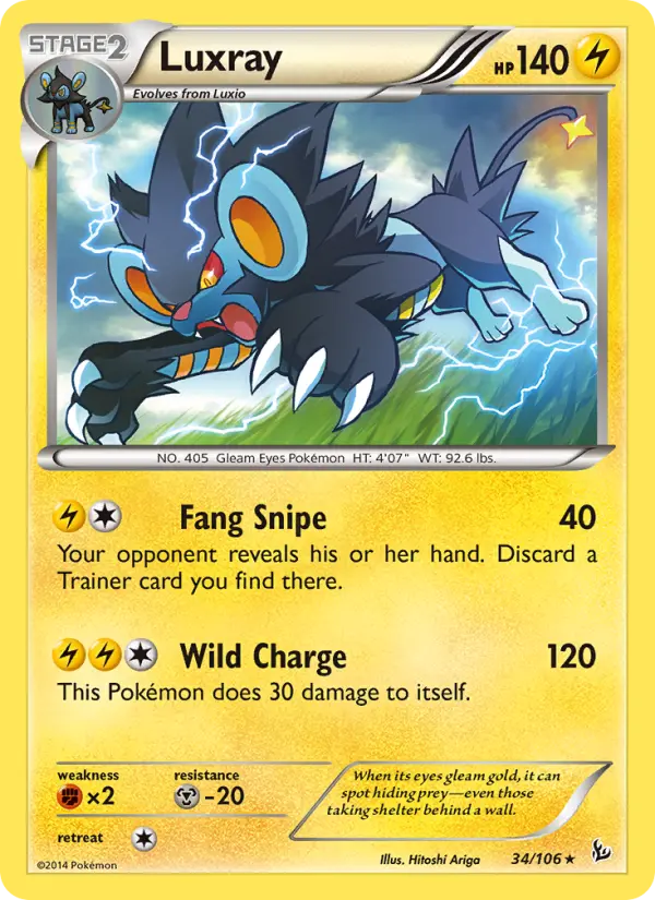 Luxray, Pokémon card