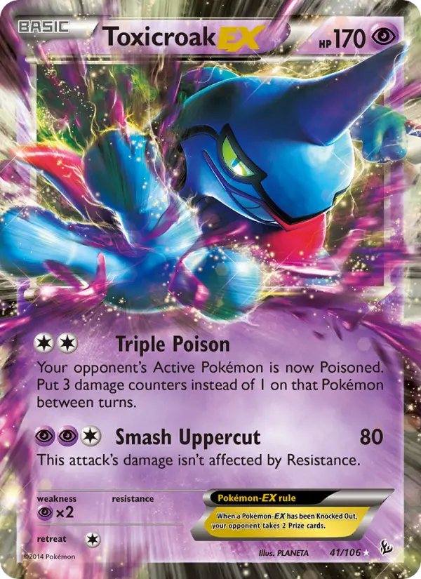 Toxicroak EX, Pokémon card