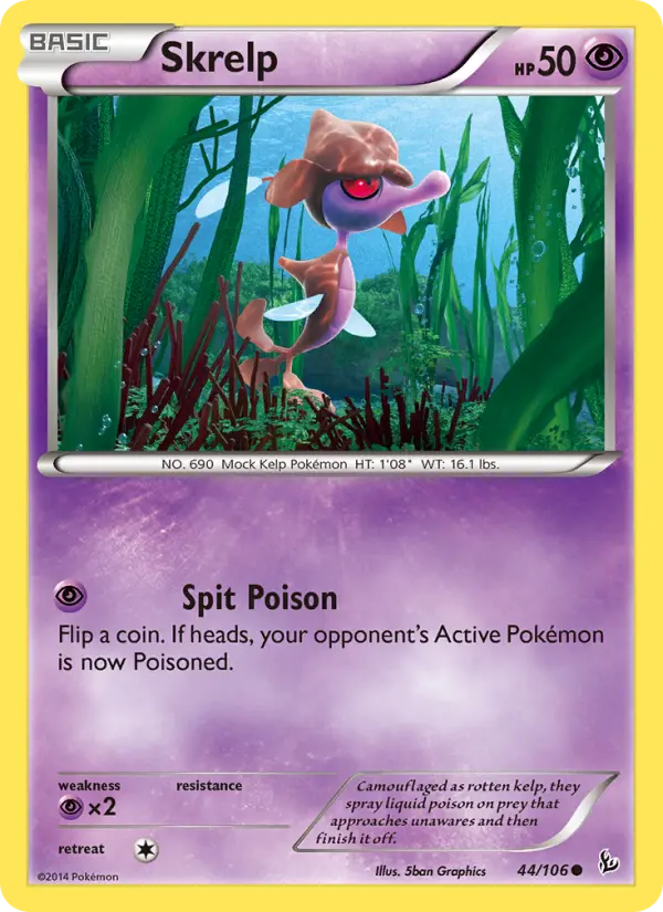 Skrelp, Pokémon card