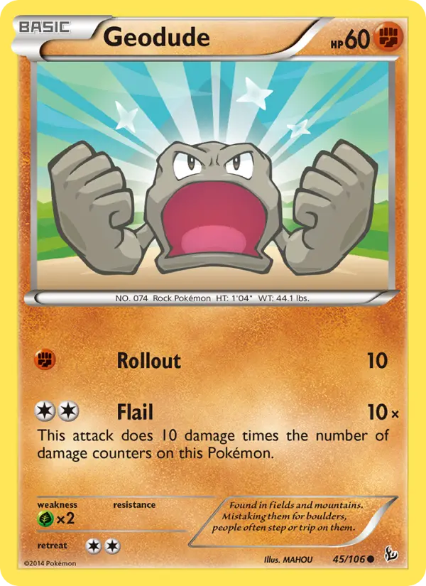 Geodude, Pokémon card