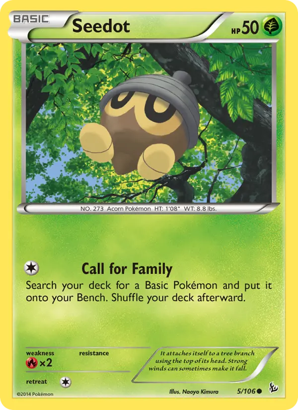 Seedot, Pokémon card