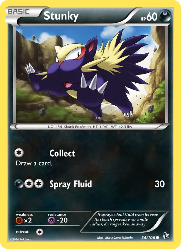 Stunky, Pokémon card