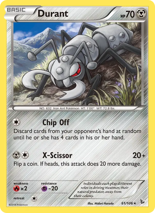 Durant, Pokémon card