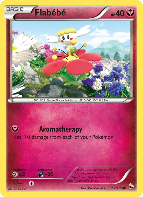 Flabébé, Pokémon card