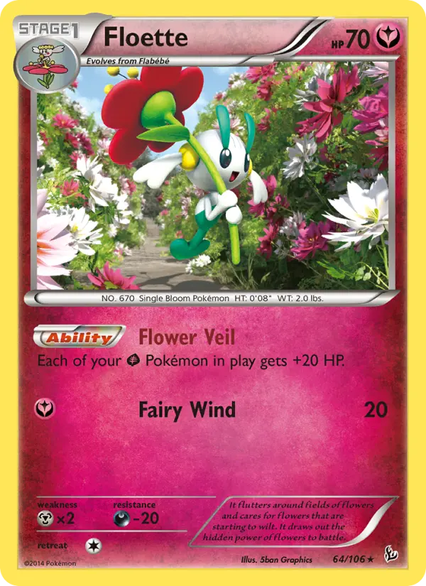 Floette, Pokémon card