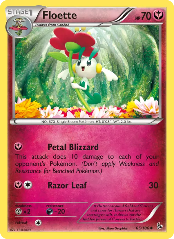 Floette, Pokémon card
