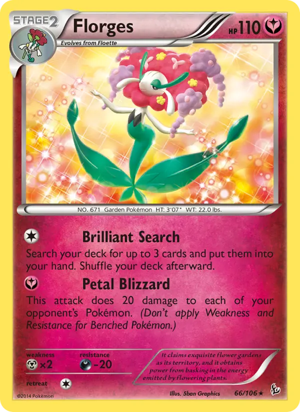 Florges, Pokémon card