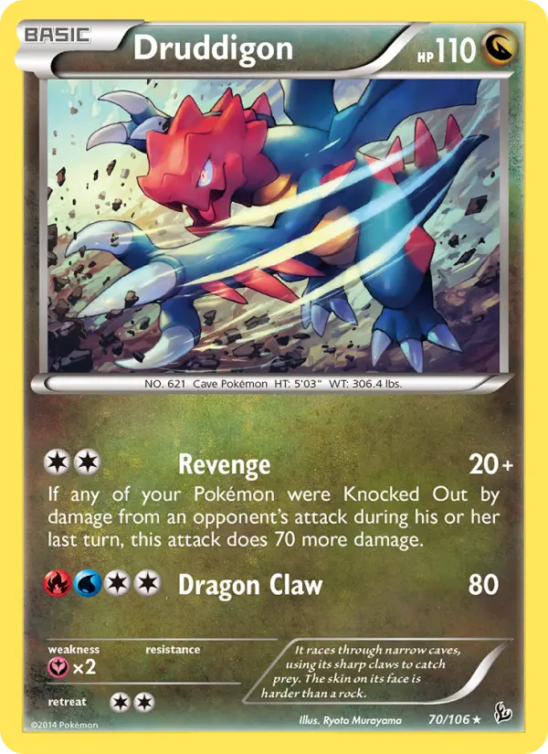 Druddigon, Pokémon card