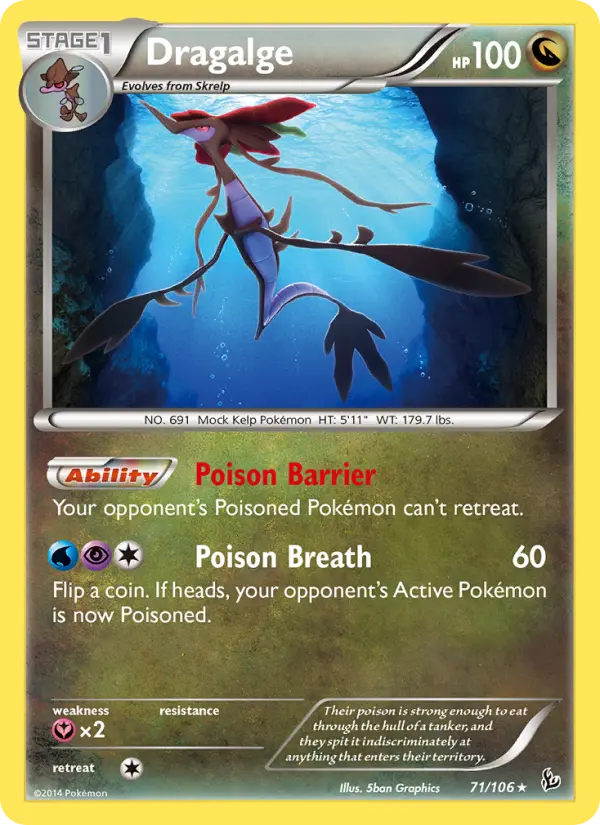 Dragalge, Pokémon card