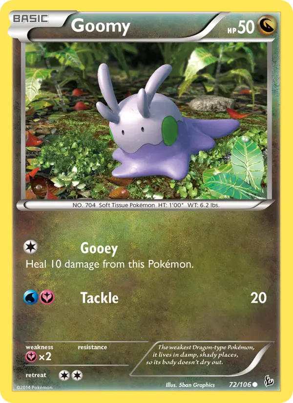 Goomy, Pokémon card
