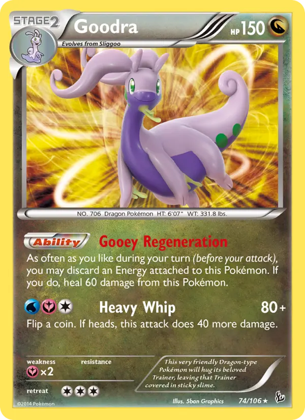 Goodra, Pokémon card