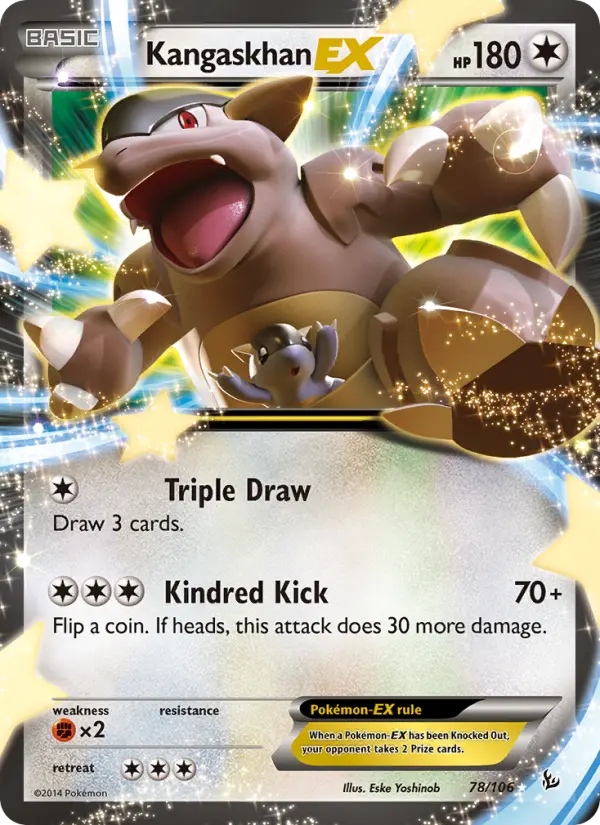 Kangaskhan EX, Pokémon card