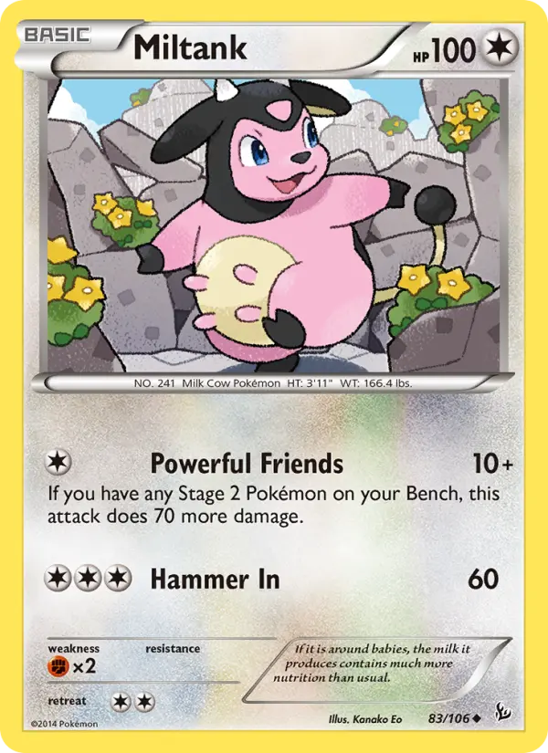 Miltank, Pokémon card